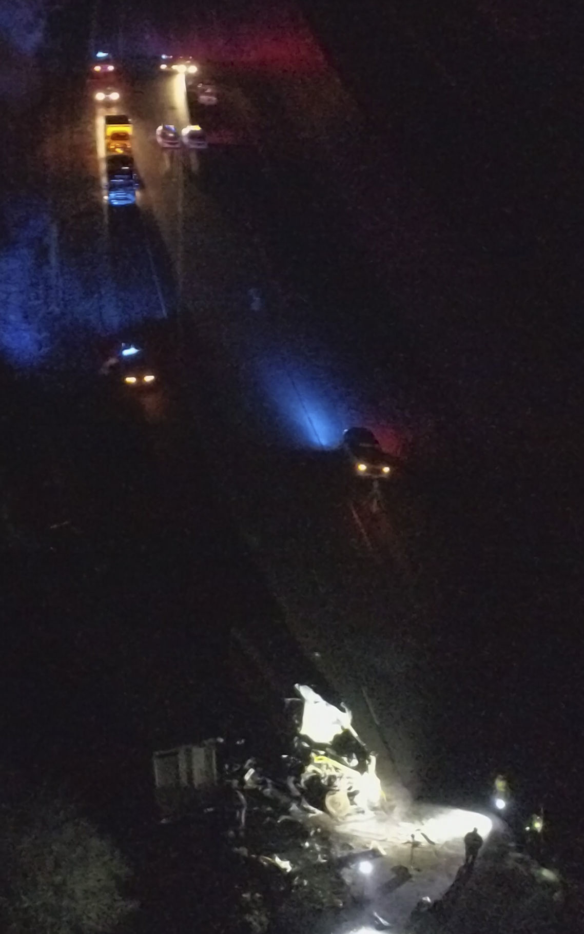 I74 crash scene